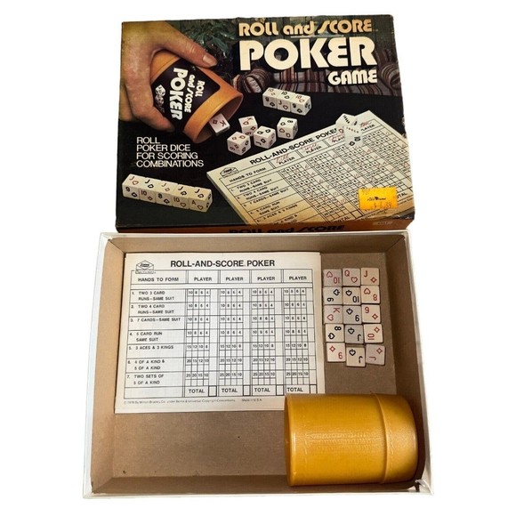 Roll And Score Poker Game ES Lowe 1977 Vintage Poker Game - Picture 12 of 12